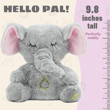 Breathing elephant plush toy